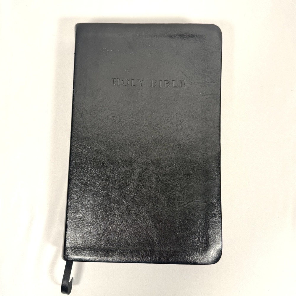 Hendrickson Bibles KJV Holy Bible Black Imitation Leather Silver Gilt Edge